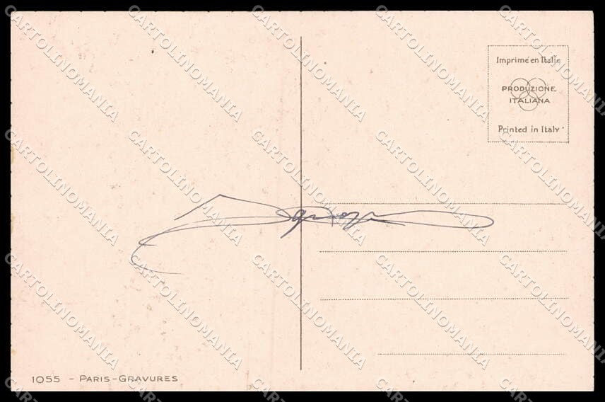 Illustratori Artist Signed Hardy Lady Paris Gravures 1055 pc ZG7668 – retro