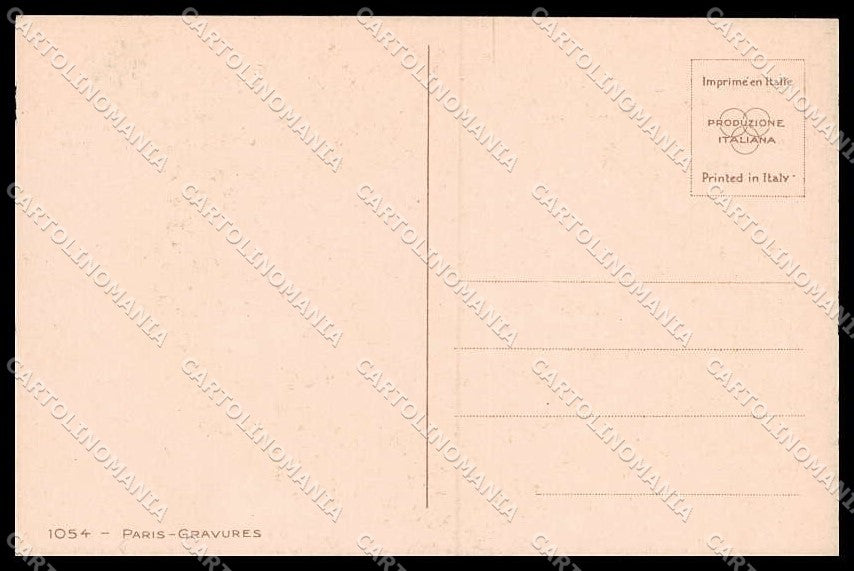Illustratori Artist Signed Hardy Risque Lady Paris Gravures 1054 pc ZG7669 – retro