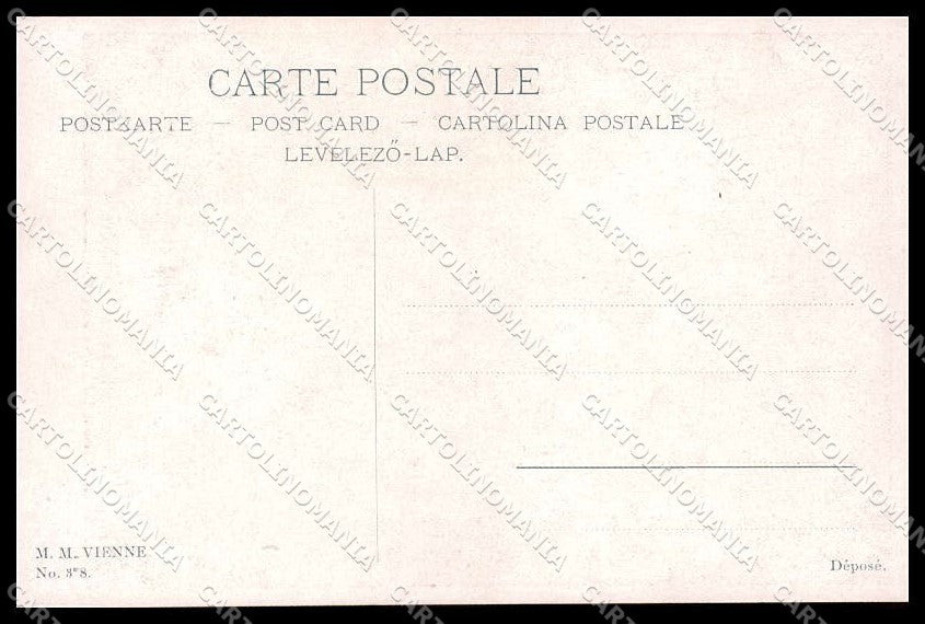 Artist Signed Ethel Franklin Betts Lady Piano M M Vienne 378 postcard ZG7678 – retro