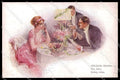 Illustratori Artist Signed R. Bennett Romantic Couple M M Vienne 578a pc ZG7688 – fronte