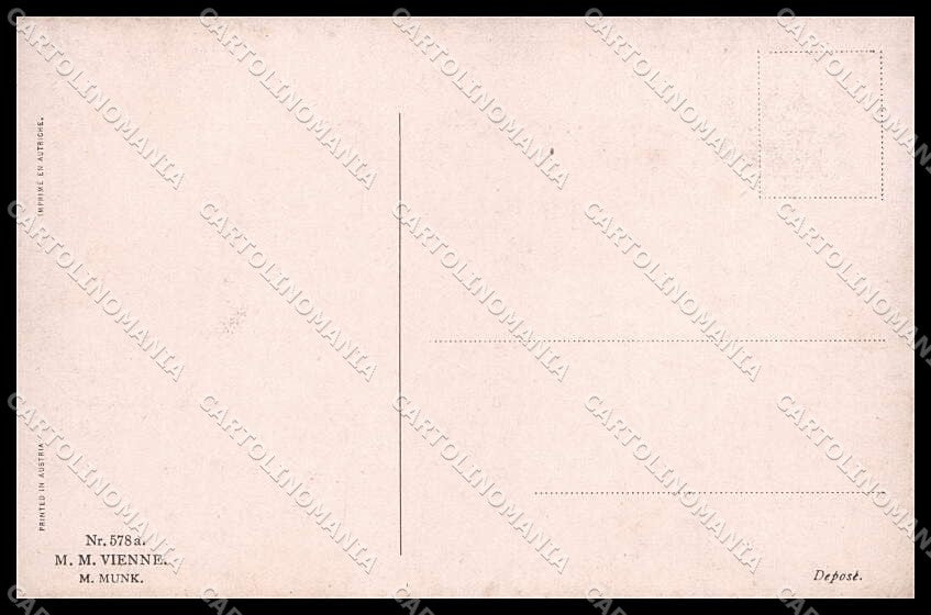Illustratori Artist Signed R. Bennett Romantic Couple M M Vienne 578a pc ZG7688 – retro