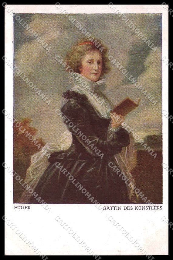 Illustratori Artist Signed Fuger Lady serie 539 cartolina ZG7690 – fronte