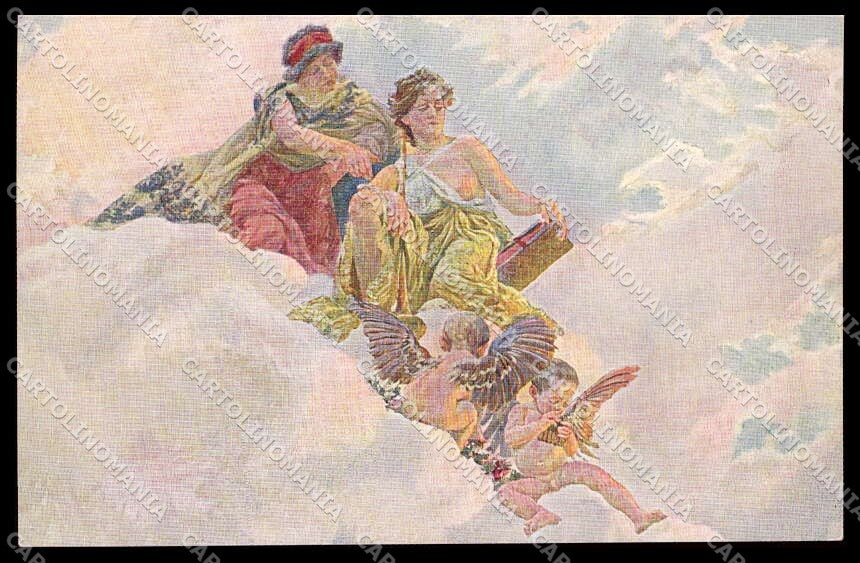 Illustratori Artist Signed F. Urban Lady Cupid cartolina ZG7691 – fronte