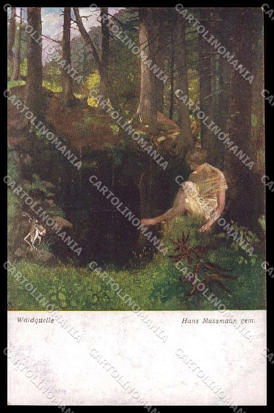 Illustratori Artist Signed Hans Massmann Lady BKWI serie 1995 cartolina ZG7694 – fronte