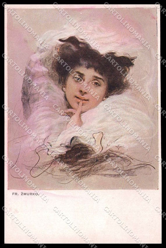 Illustratori Artist Signed Zmurko Lady serie 357 cartolina ZG7695 – fronte