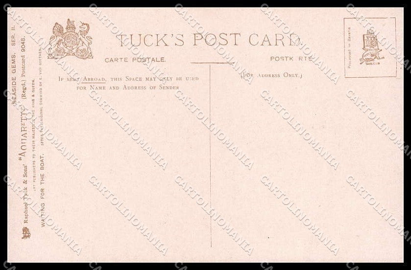 Illustratori Artist Signed E. Van Goethen Lady Tuck serie 9048 cartolina ZG7698 – retro
