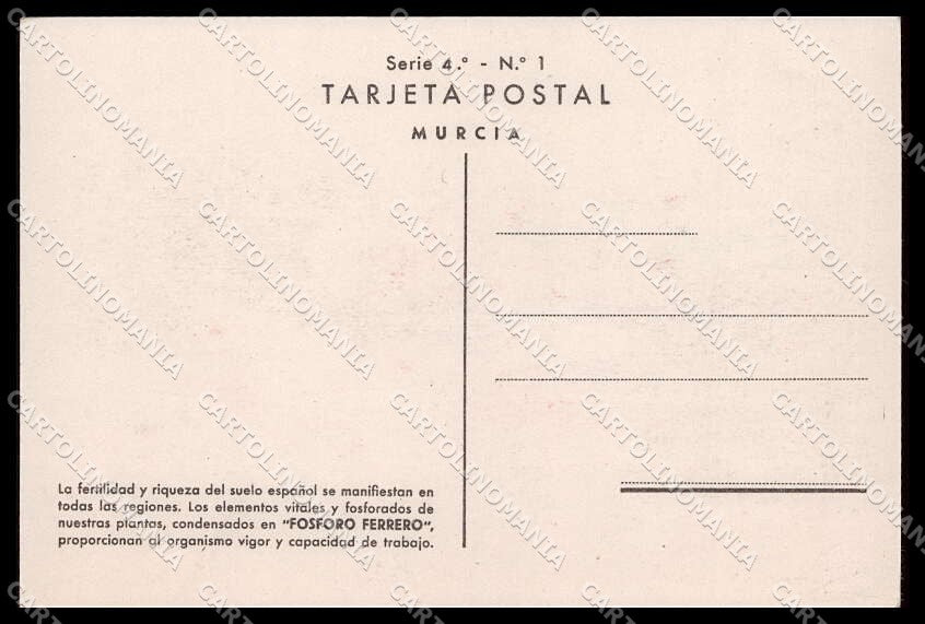 Illustratori Artist Signed Mairaxa Fosforo Ferrero Advertising Murcia pc ZG7706 – retro