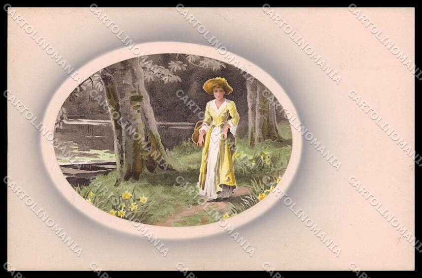 Illustratori Artist Signed Lady Maissner Buch 1555 cartolina ZG7714 – fronte