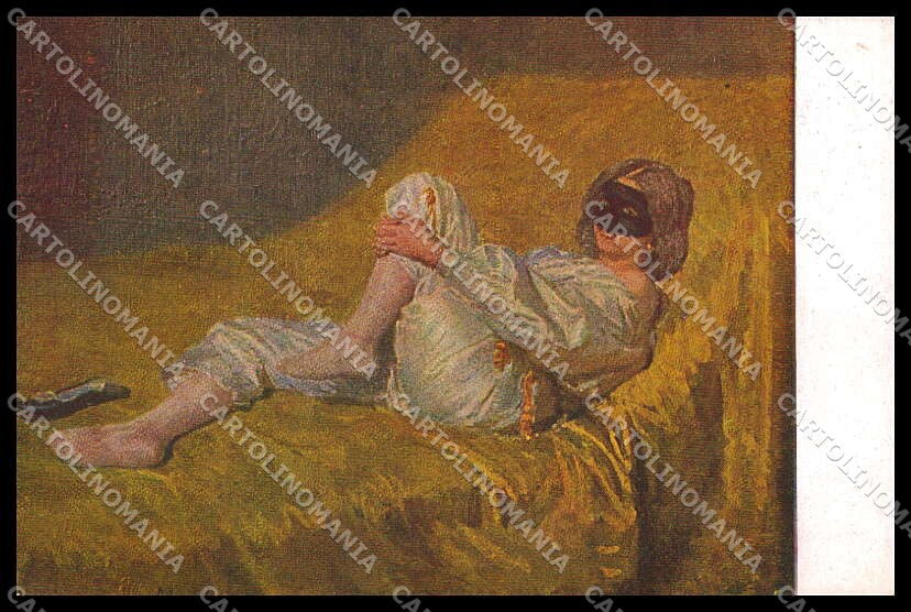 Illustratori Artist Signed D. Morelli Lady Mascherina cartolina ZG7737 – fronte