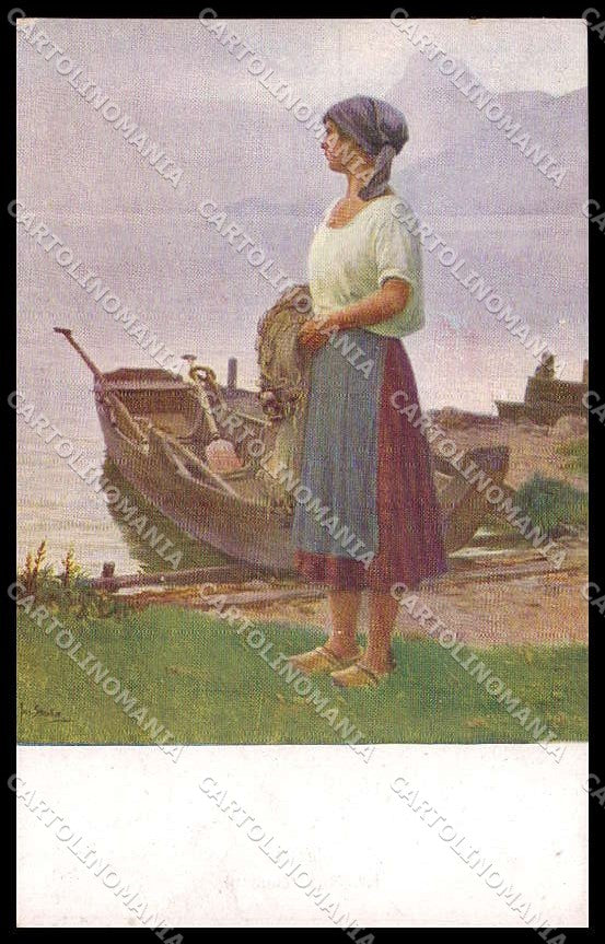 Illustratori Artist Signed Lady Lake serie 21012 cartolina ZG7738 – fronte