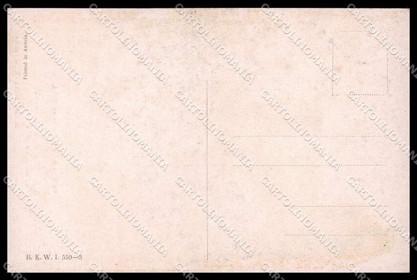 Illustratori Artist Signed T. Welzl Romantic Couple BKWI 559-3 ABRADED pc ZG7742 – retro