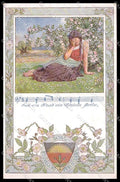 Artist Signed Karl Friedrich Gsur Lady Deutscher Schulverein 196 pc ZG7753 – fronte