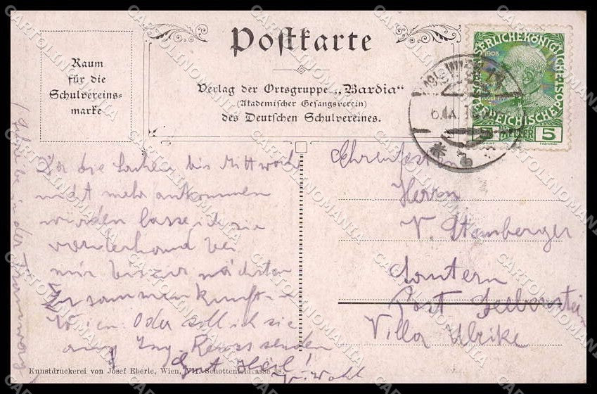 Artist Signed Karl Friedrich Gsur Lady Deutscher Schulverein 196 pc ZG7753 – retro