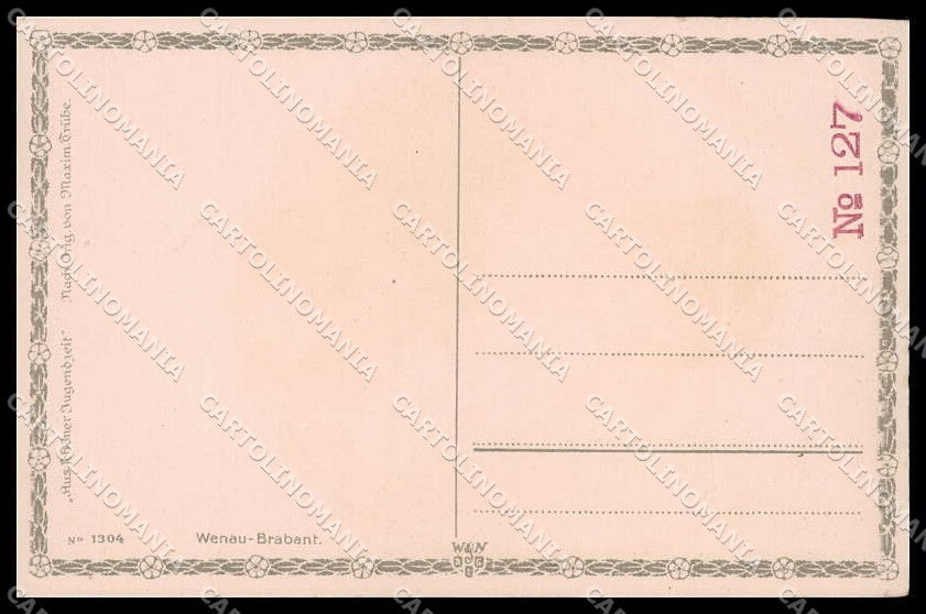 Illustratori Artist Signed Maxim Trube Fashion Lady serie 1304 cartolina ZG7763 – retro