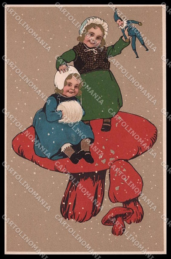 Artist Signed Flatscher Children Mushroom Maissner Buch 1408 pc ZG7768 – fronte