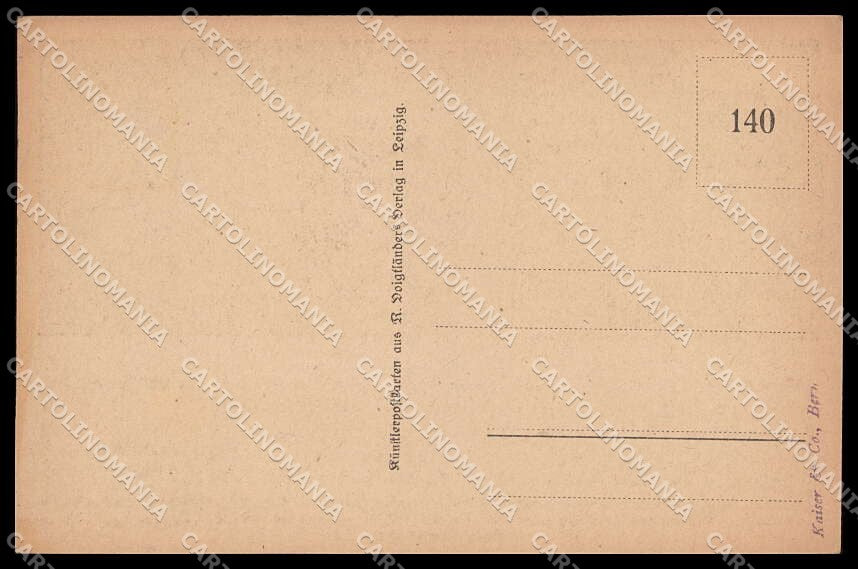 Illustratori Artist Signed Caspari Children cartolina ZG7773 – retro