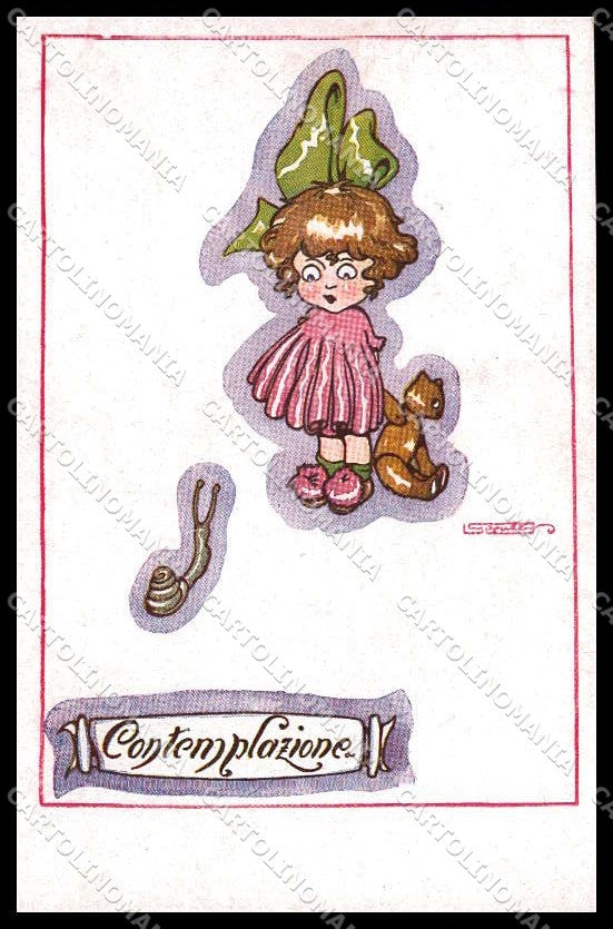 Illustratori Artist Signed Sgrilli Girl Teddy Bear serie 100 cartolina ZG7782 – fronte