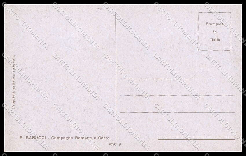 Illustratori Artist Signed P. Barucci Campagna Romana serie 2797-9 pc ZG7789 – retro
