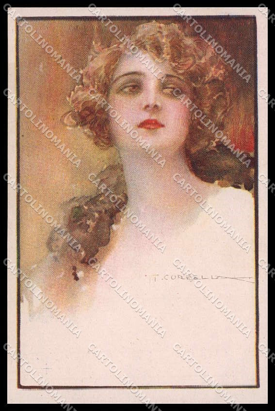 Illustratori Artist Signed Corbella Lady serie 356-2 cartolina ZG7794 – fronte