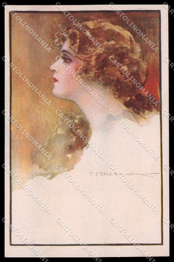 Illustratori Artist Signed Corbella Lady serie 356-1 cartolina ZG7795 – fronte