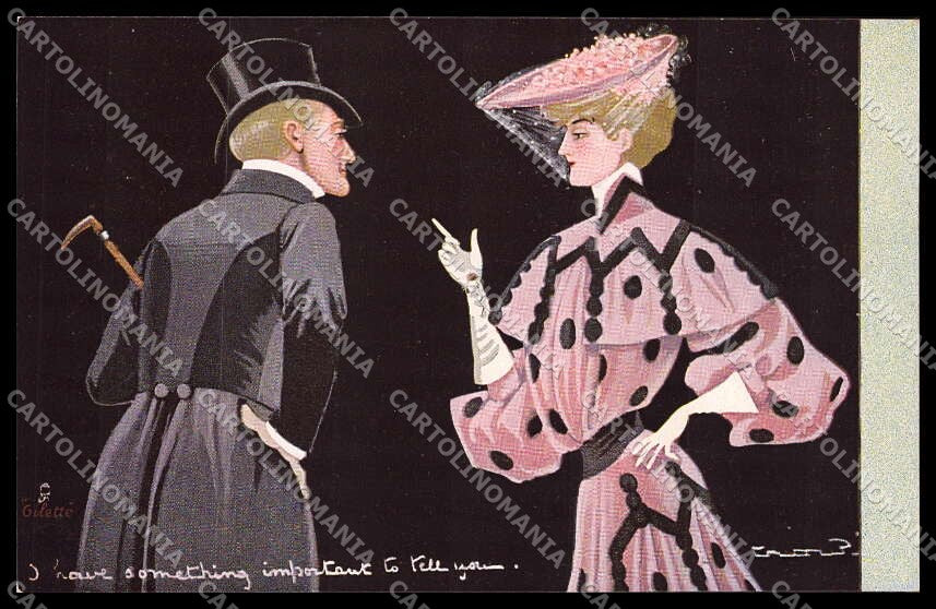 Illustratori Artist Signed Crow Romantic Couple Tuck serie 1770 cartolina ZG7814 – fronte