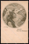 Illustratori Artist Signed L. Kainradl Lady Glacier Ackermann 358 pc ZG7816 – fronte