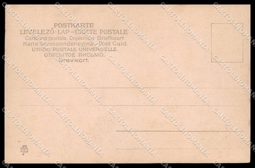 Illustratori Artist Signed Lady Viennoise BSW cartolina ZG7817 – retro
