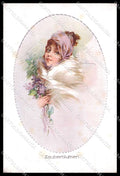 Illustratori Artist Signed Schilbach Fashion Lady WSSB 6644 cartolina ZG7834 – fronte