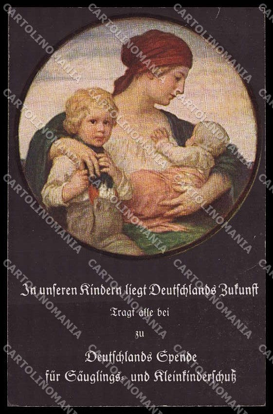 Illustratori Artist Signed L. Zumbusch? Lady Children cartolina ZG7840 – fronte
