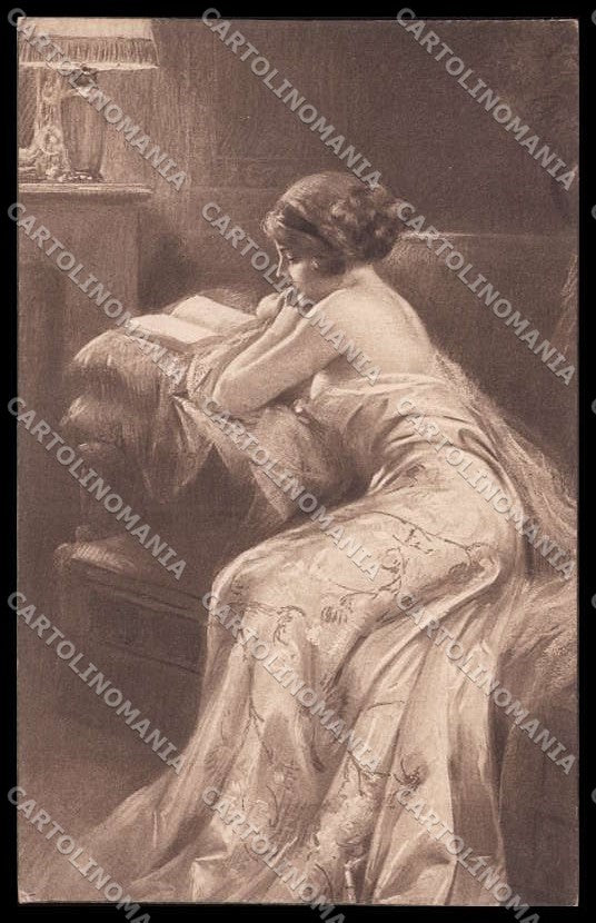 Illustratori Artist Signed Risque Lady serie 15595-2 cartolina ZG7841 – fronte