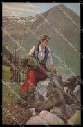 Illustratori Artist Signed E. Pastor Normann Lady in die Ferne 18 pc ZG7844 – fronte