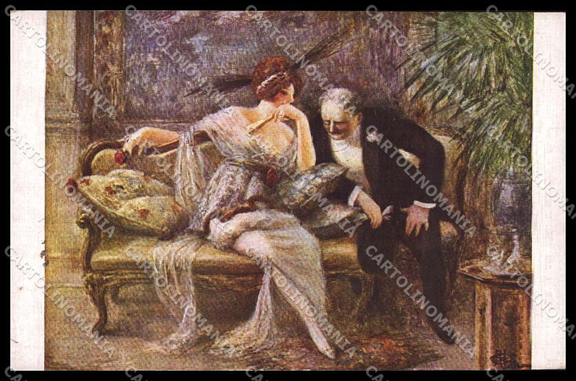 Illustratori Artist Signed A. Guillaume Lady Lapina 1514 cartolina ZG7847 – fronte