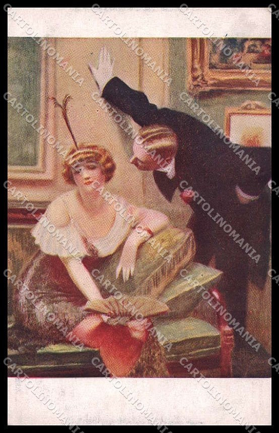 Illustratori Artist Signed A. Guillaume Lady serie 767 cartolina ZG7849 – fronte