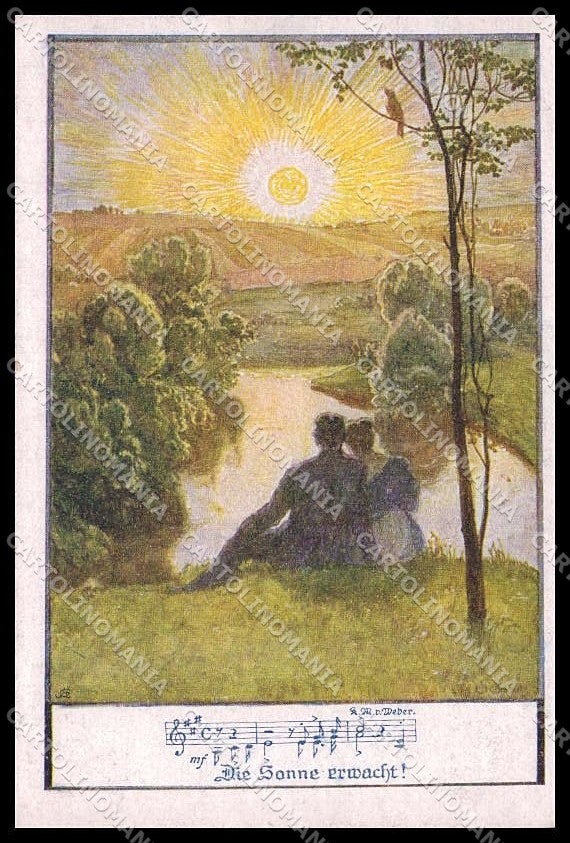 Artist Signed Schutz ? Romantic Couple Deutscher Schulverein 1248 pc ZG7854 – fronte