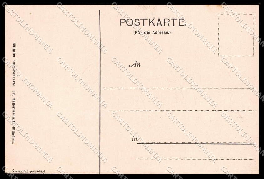 Illustratori Artist Signed Wilhelm Busch Boy n.5 cartolina ZG7862 – retro