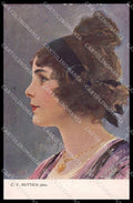 Illustratori Artist Signed C. V. Muttich Lady serie 289-5 cartolina ZG7865 – fronte