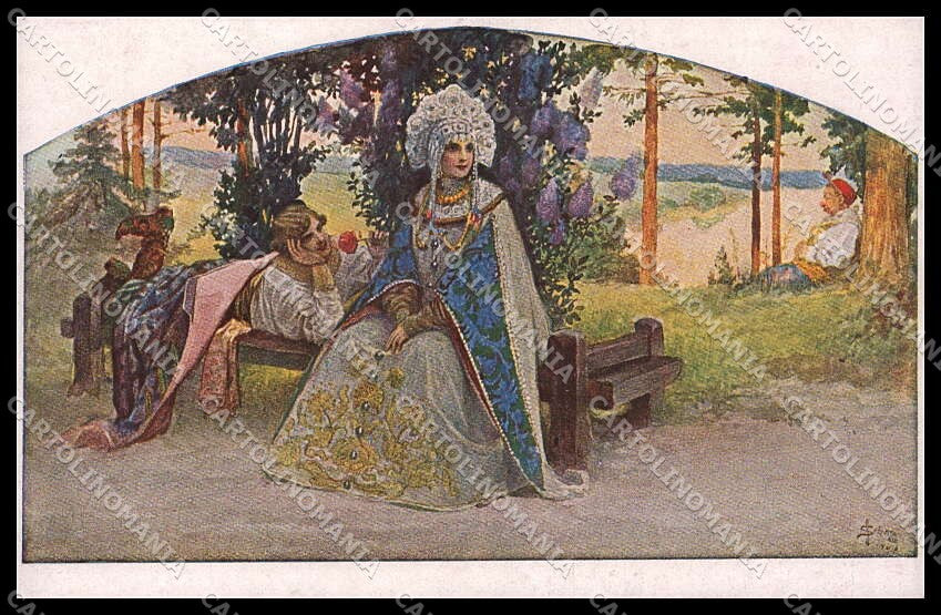 Illustratori Artist Signed Solomko Lady TSN serie 178 cartolina ZG7885 – fronte