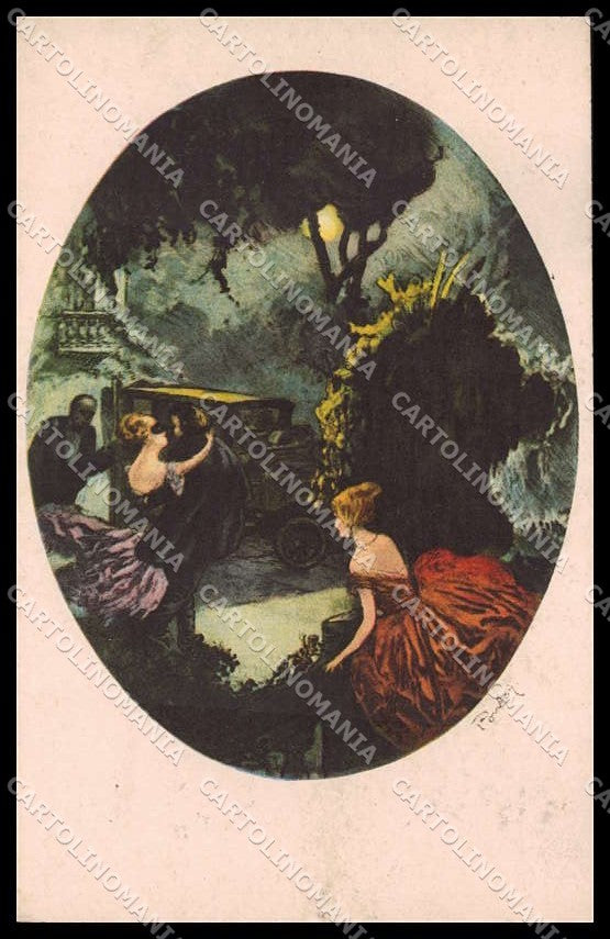 Illustratori Artist Signed Pontoy ? Lady Italien Gravur 1965 cartolina ZG7892 – fronte