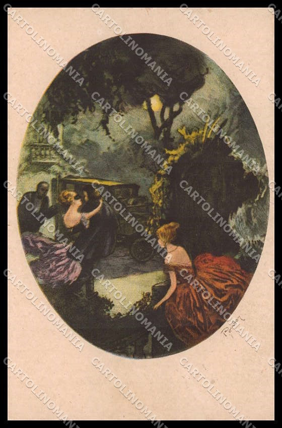Illustratori Artist Signed Pontoy ? Lady Italien Gravur 1965 cartolina ZG7894 – fronte