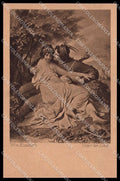 Illustratori Artist Signed W. V. Kaulbach Romantic Couple cartolina ZG7900 – fronte