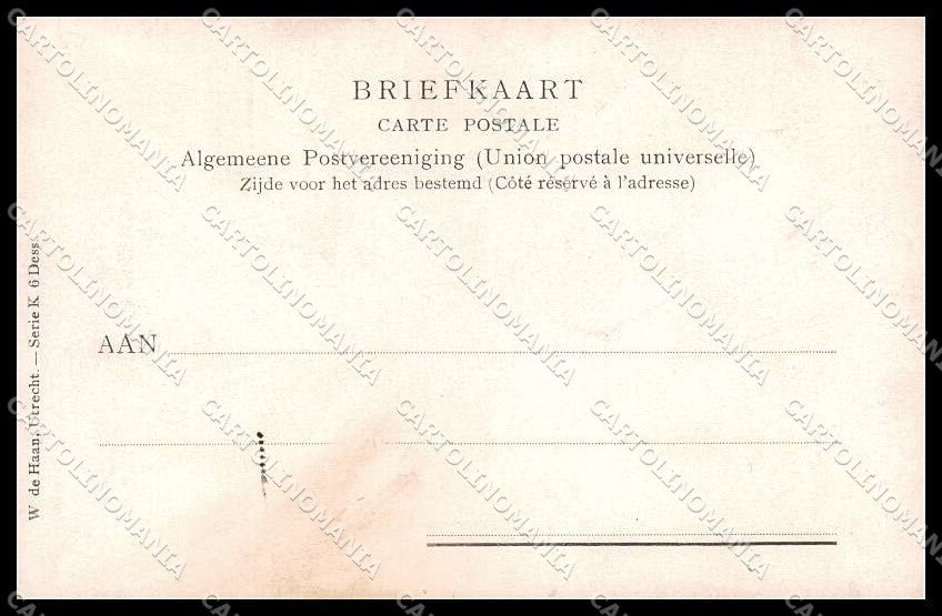 Illustratori Artist Signed Henri Cassiers Duch People serie K ABRADED pc ZG7903 – retro