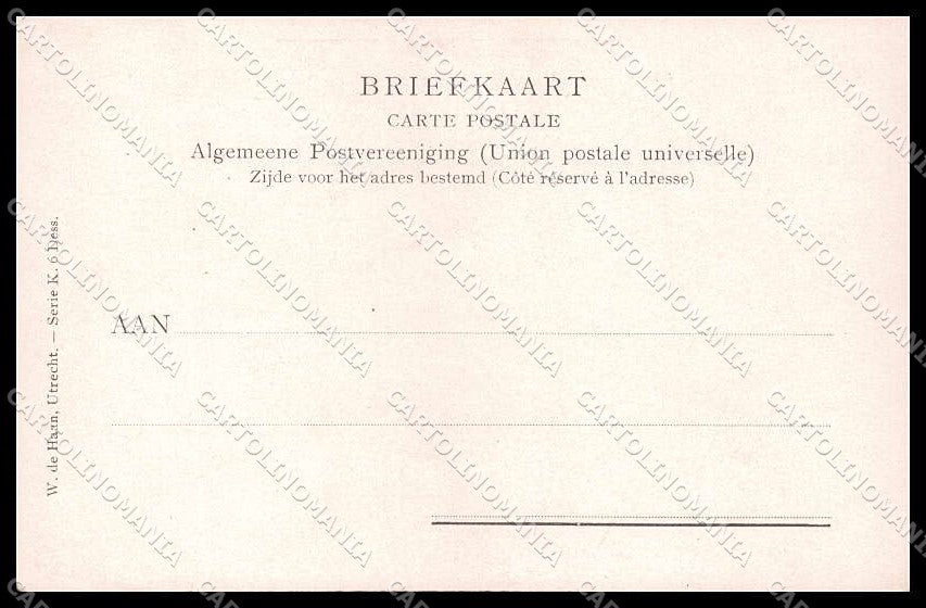 Artist Signed Henri Cassiers Duch People serie K Middelburg Axel pc ZG7904 – retro