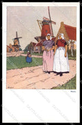 Illustratori Artist Signed Henri Cassiers Duch People serie K Goes pc ZG7905 – fronte