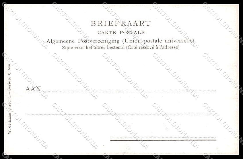 Illustratori Artist Signed Henri Cassiers Duch People serie K Goes pc ZG7905 – retro