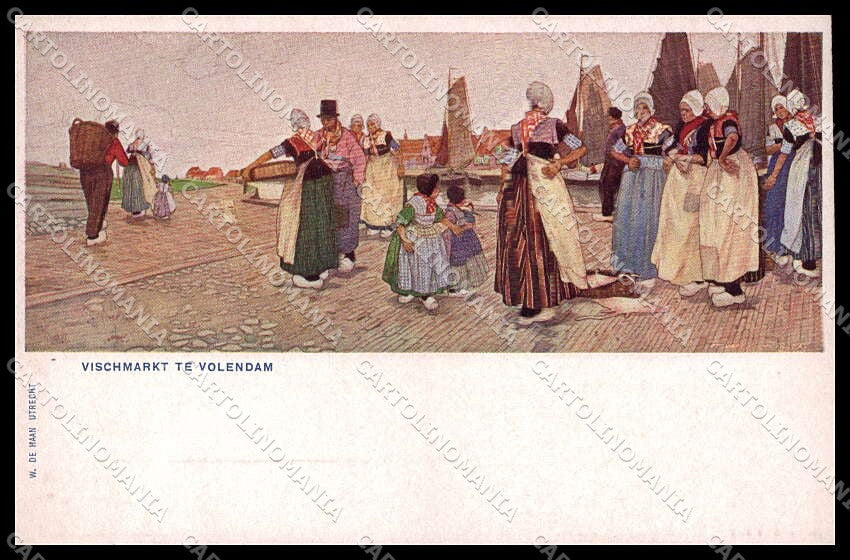 Illustratori Artist Signed Henri Cassiers ? Duch People cartolina ZG7910 – fronte