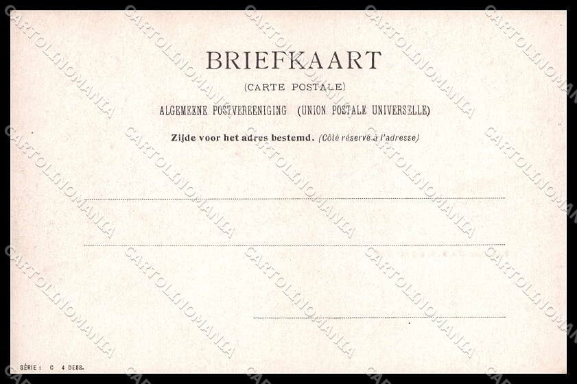Illustratori Artist Signed Henri Cassiers ? Duch People Volendam pc ZG7911 – retro