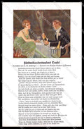 Artist Signed Romantic Couple Toasting Gustav Graben Hoffmann pc ZG7930 – fronte