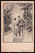 Artist Signed Sockl Romantic Couple Bicycle Collection Vlan 209 cartolina ZG7933 – fronte