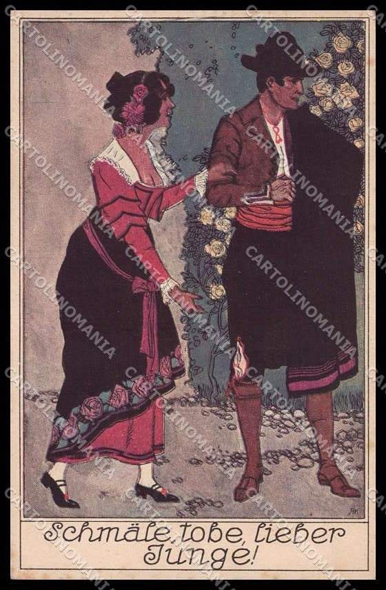 Illustratori Artist Signed Spanish Lady Mozart Don Juan Opera cartolina ZG7954 – fronte