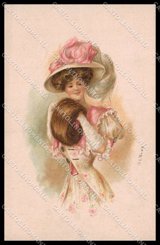 Illustratori Artist Signed G. L. Pew. Fashion Lady serie 2222 cartolina ZG7959 – fronte
